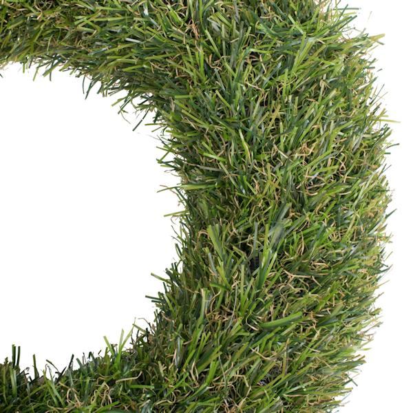 10" Artificial Green Grass Wreath (2 pack) 2