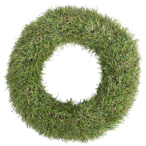 10" Artificial Green Grass Wreath (2 pack) 1