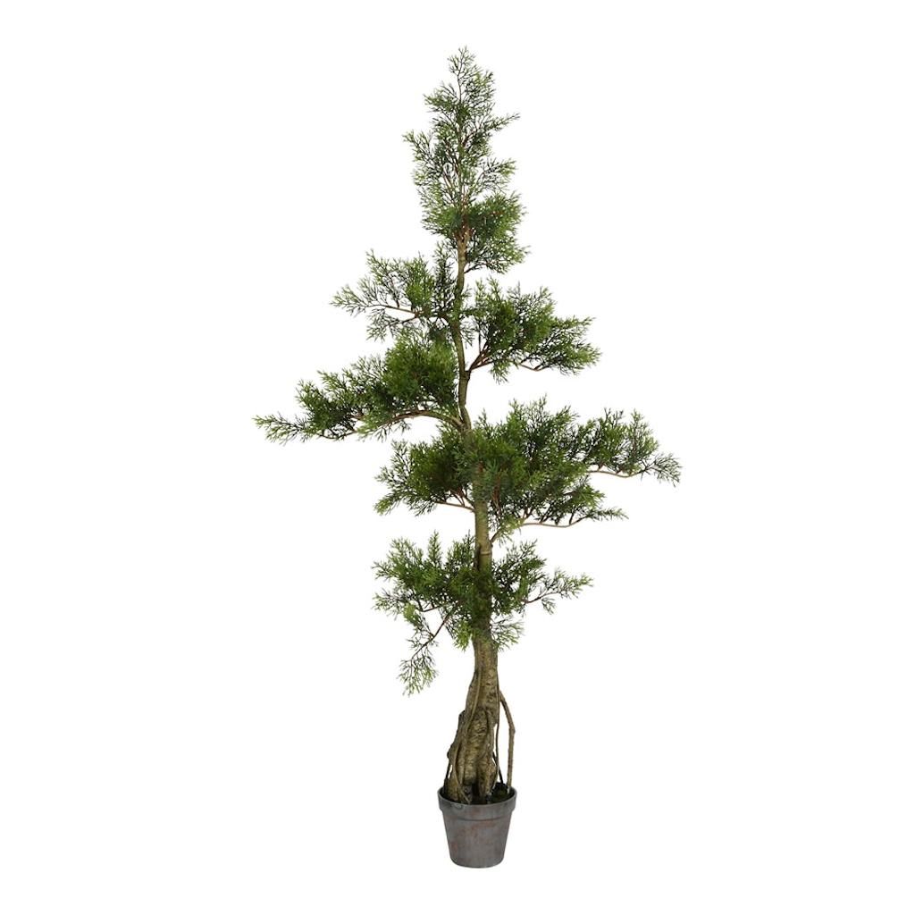 4' Artificial Cedar Tree in Planter Pot 1