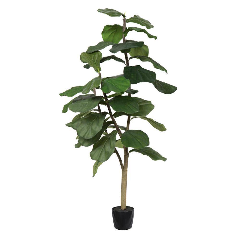 4' Artificial Fiddle Tree in Planter Pot 1