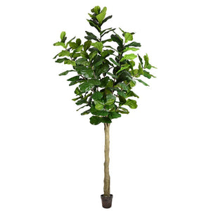 10' Artificial Fiddle Tree in Planter Pot 1