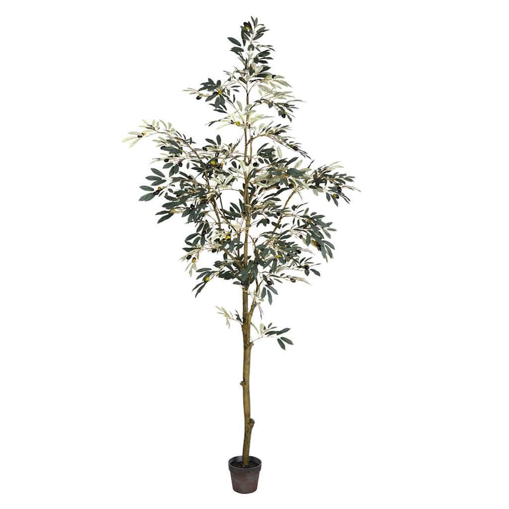 7' Artificial Olive Tree in Planter Pot 1