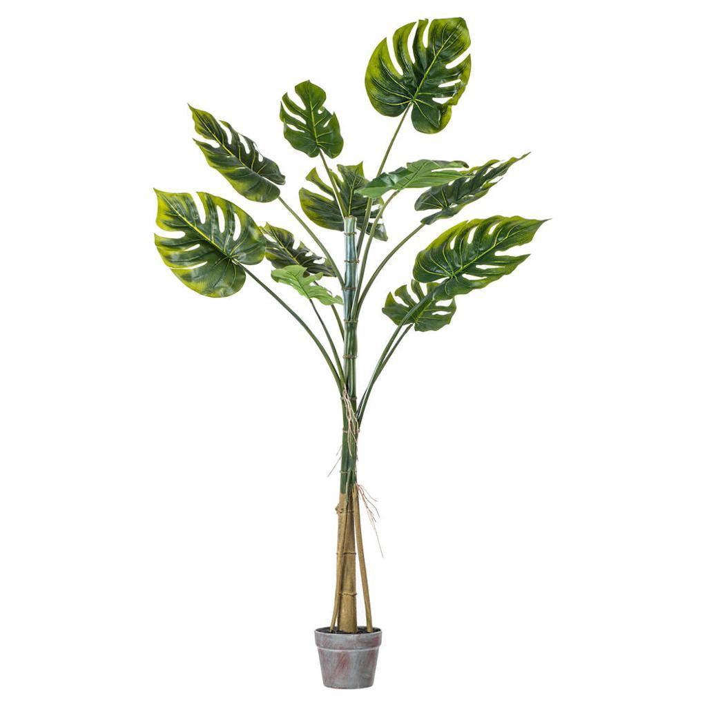 54" Artificial Potted Grand Split Philodendron Plant 1