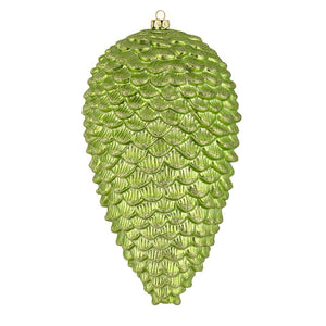 10" Celadon Matte Glitter Pine Cone Ornament (2 pack) 1