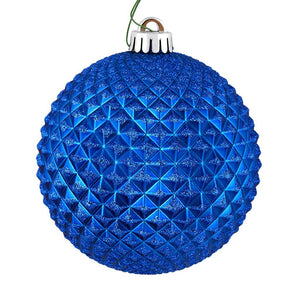 2.75" Blue Durian Glitter Ball Ornament (12 pack) 1