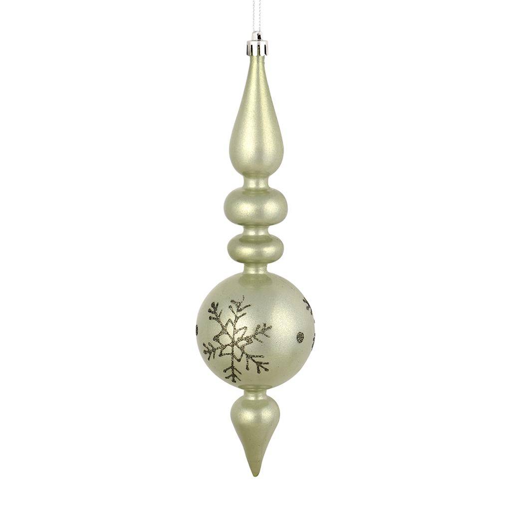 10" Wrought Iron Candy Snowflake Finial Ornament (4 pack) 1