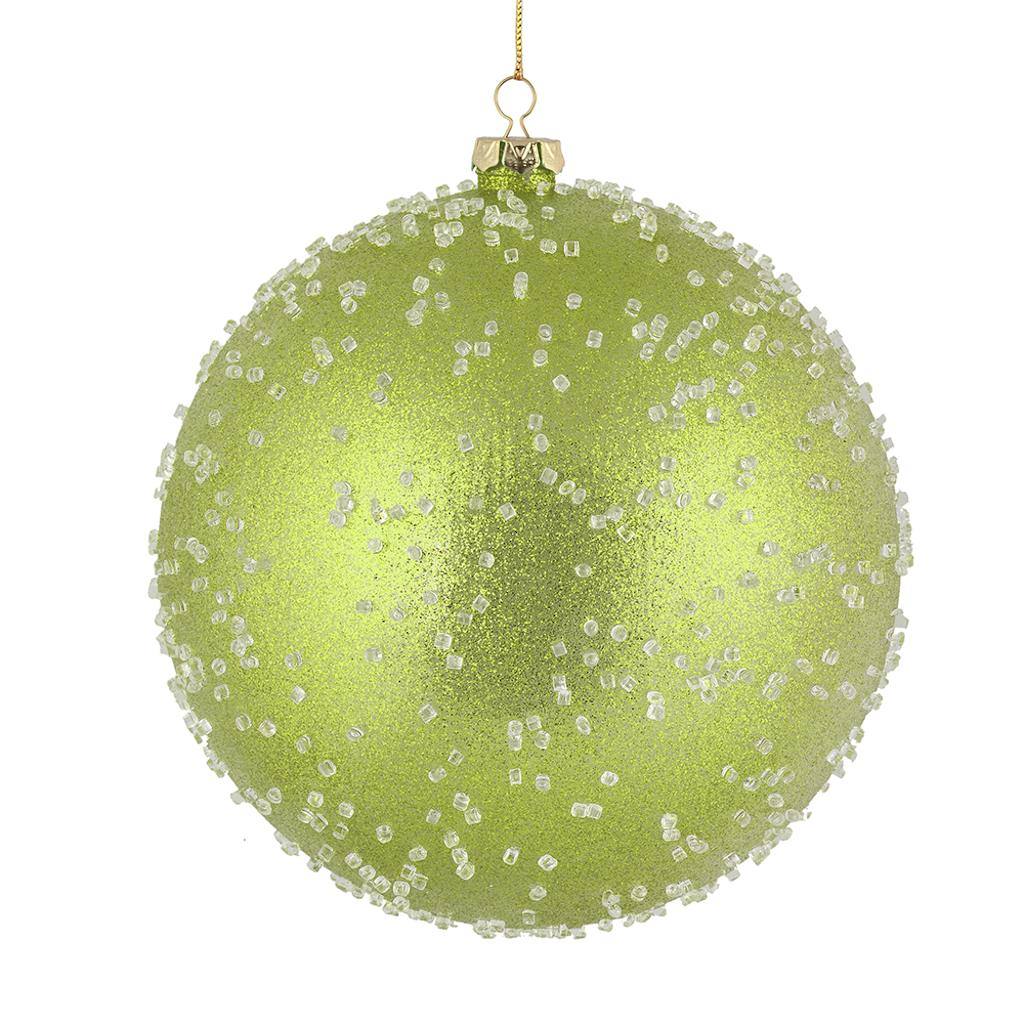 4.75" Celadon Ice Ball Ornament (4 pack) 1