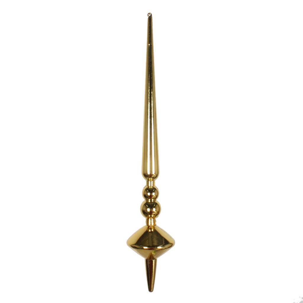 12" Honey Gold Shiny Cupola Finial Ornament (3 pack) 1