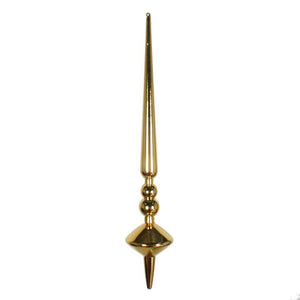 12" Honey Gold Shiny Cupola Finial Ornament (3 pack) 1