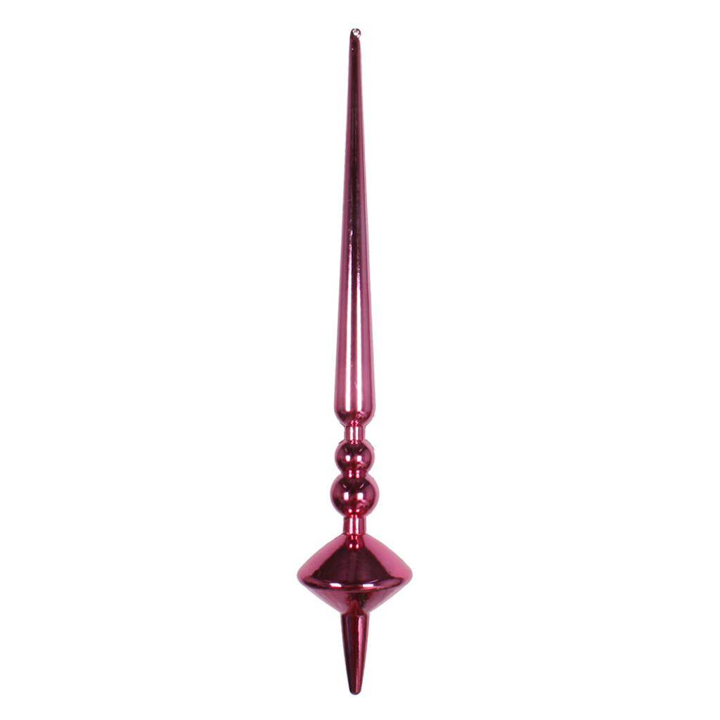 12" Mauve Shiny Cupola Finial Ornament (3 pack) 1