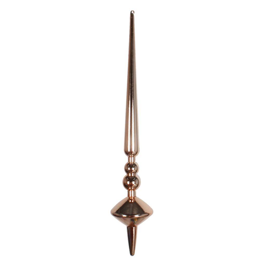 12" Rose Gold Shiny Cupola Finial Ornament (3 pack) 1