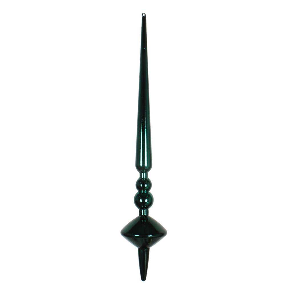 12" Sea Blue Shiny Cupola Finial Ornament (3 pack) 1
