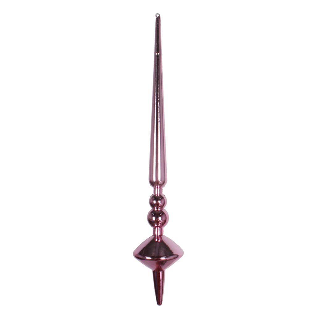 12" Pink Shiny Cupola Finial Ornament (3 pack) 1