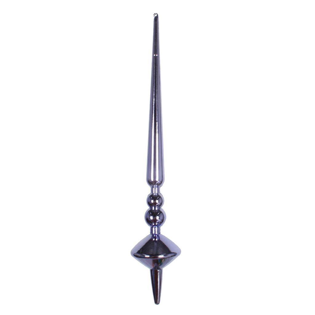 12"   Lavender Shiny Cupola Finial Ornament (3 pack) 1