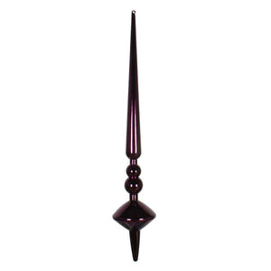 18" Plum Shiny Cupola Finial Ornament (2 pack) 1