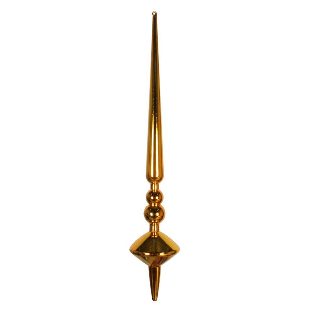 18" Antique Gold Shiny Cupola Finial Ornament (2 pack) 1