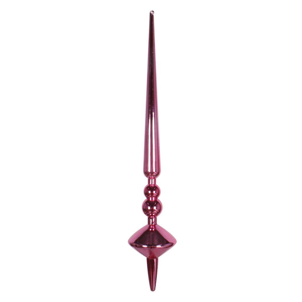 18" Mauve Shiny Cupola Finial Ornament (2 pack) 1