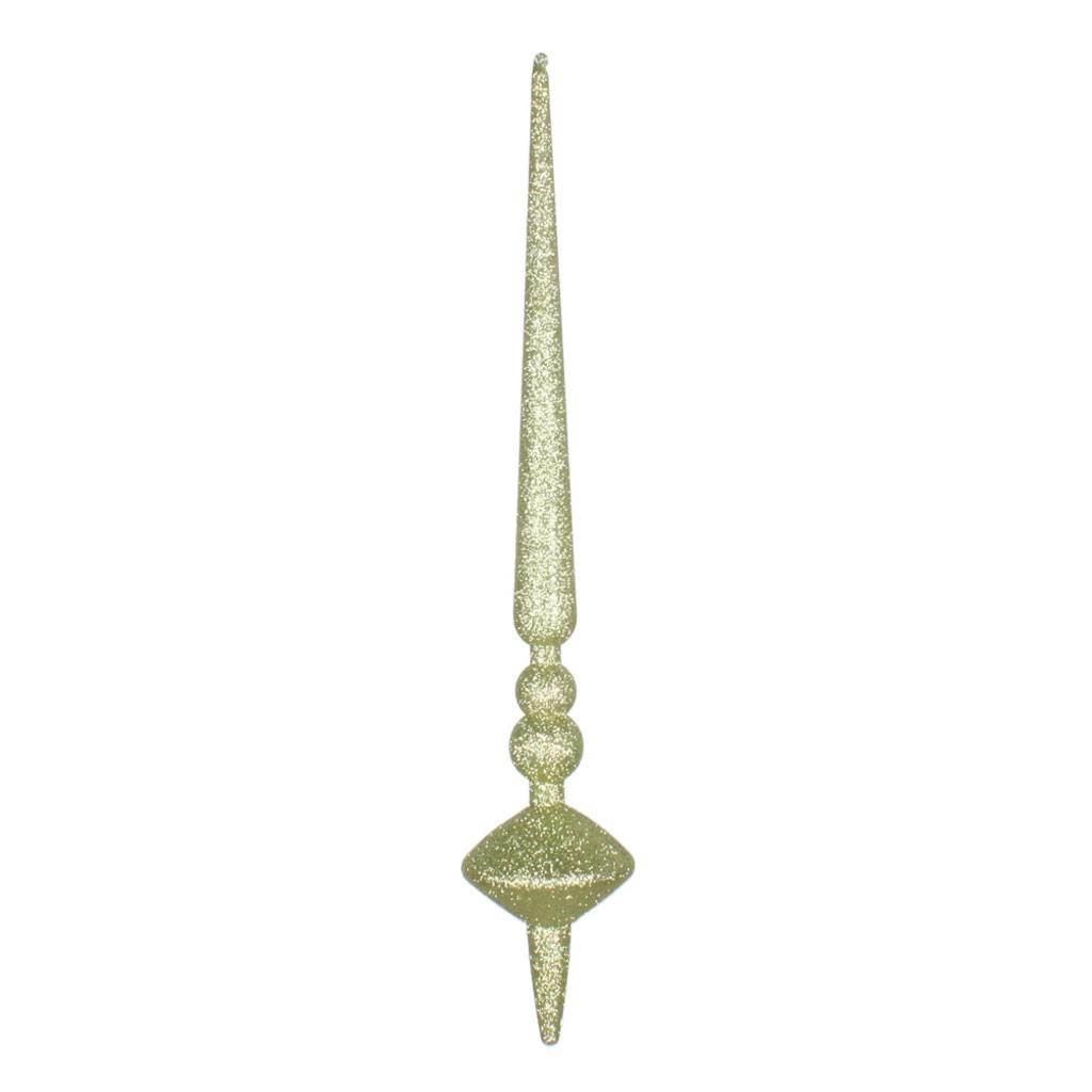 18" Celadon Glitter Cupola Finial Ornament (2 pack) 1