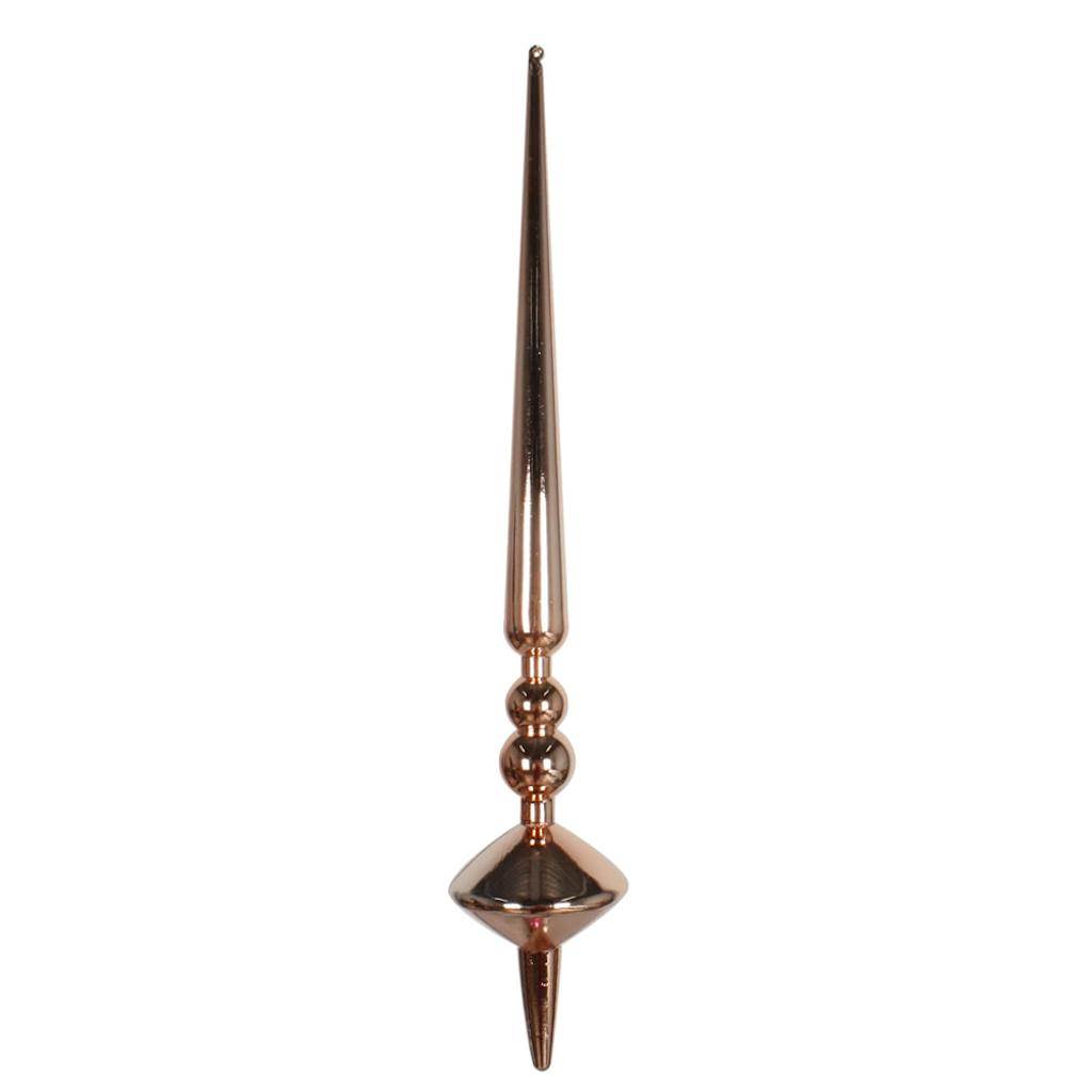 18" Rose Gold Shiny Cupola Finial Ornament (2 pack) 1