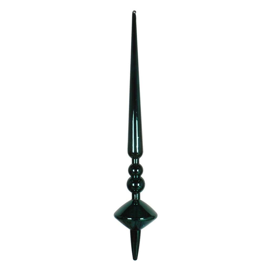 18" Sea Blue Shiny Cupola Finial Ornament (2 pack) 1