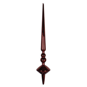 18" Burgundy Shiny Cupola Finial Ornament (2 pack) 1