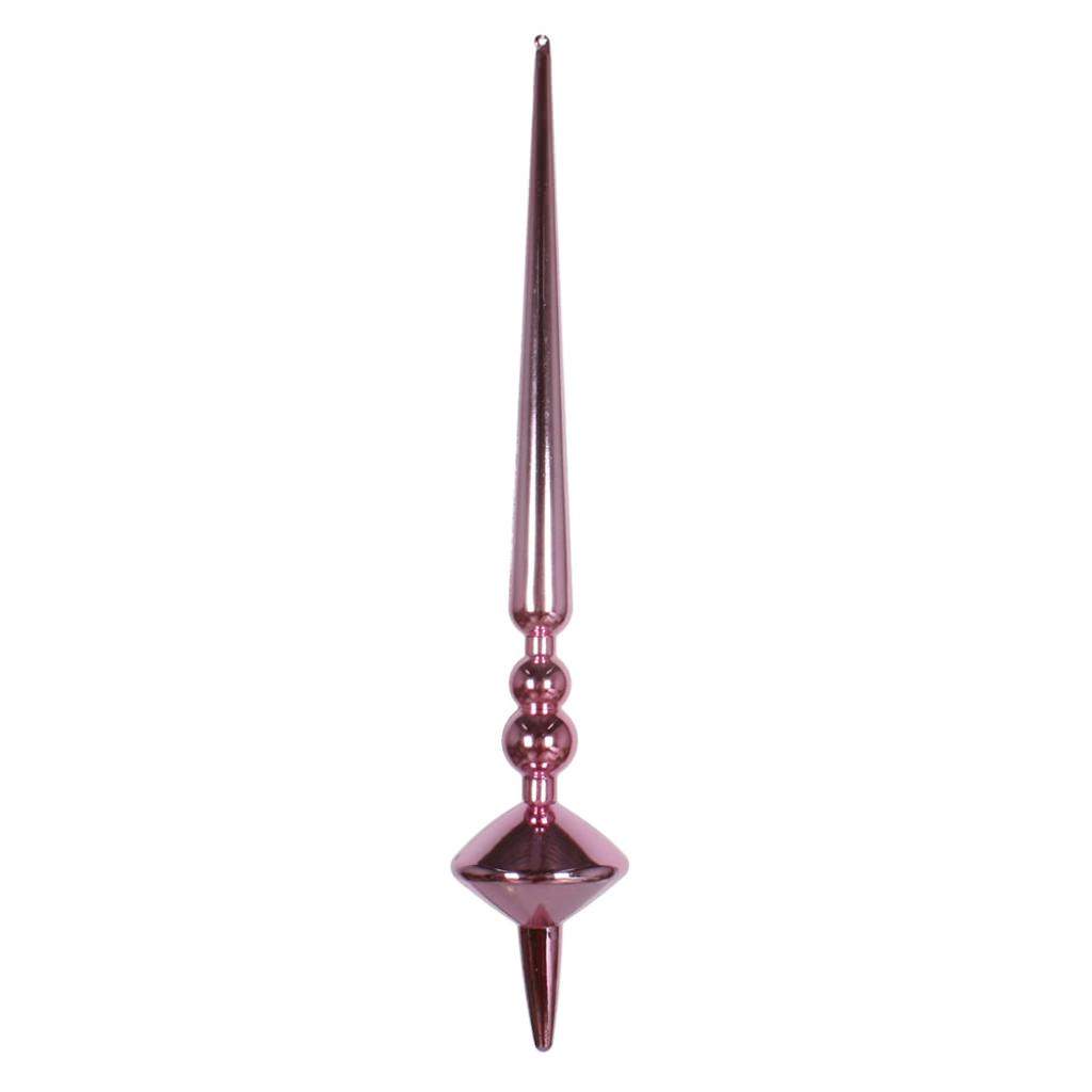 18" Pink Shiny Cupola Finial Ornament (2 pack) 1
