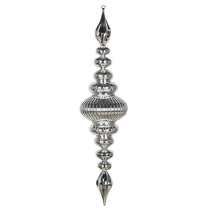 41" Silver Shiny Finial Ornament 1