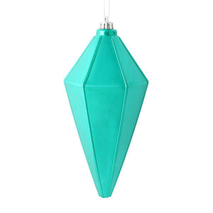 7" Teal Shiny Lantern Ornament (4 pack) 1
