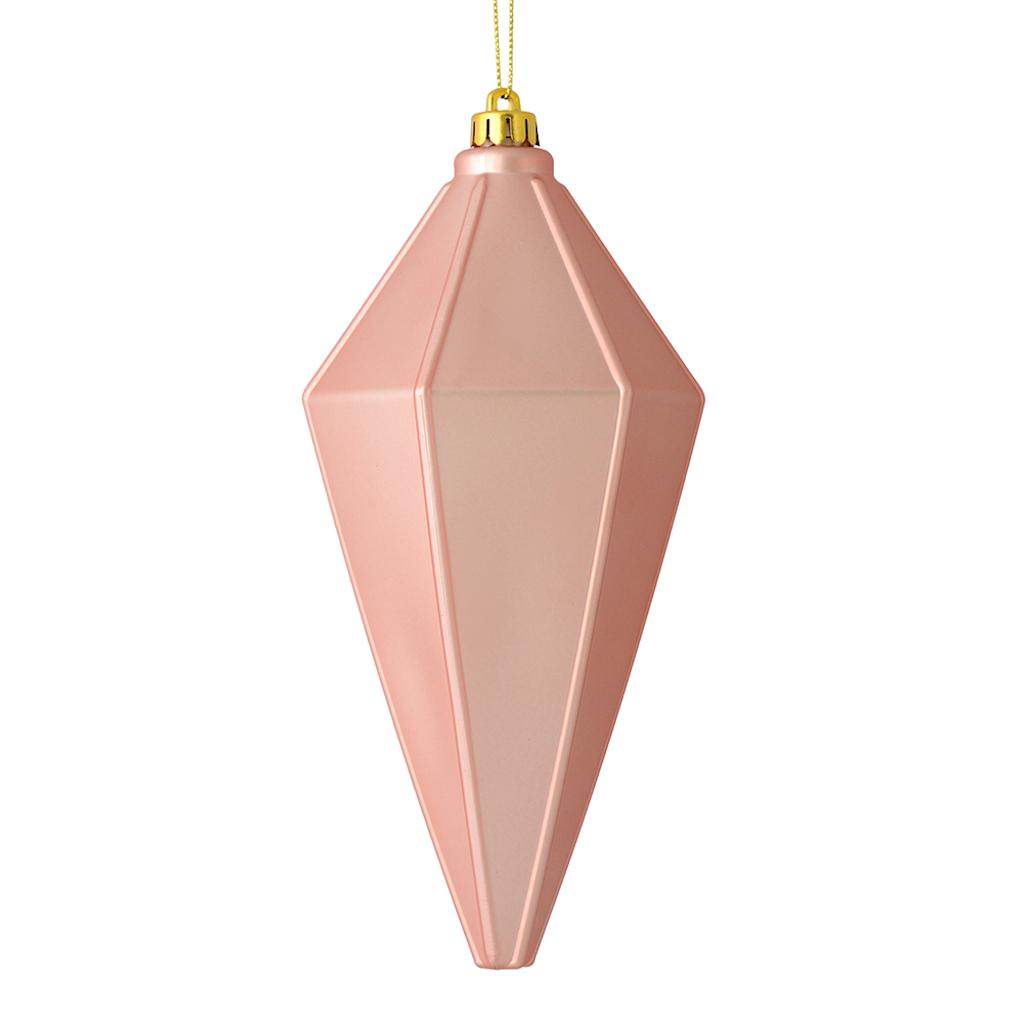 7" Rose Gold Matte Lantern Ornament (4 pack) 1