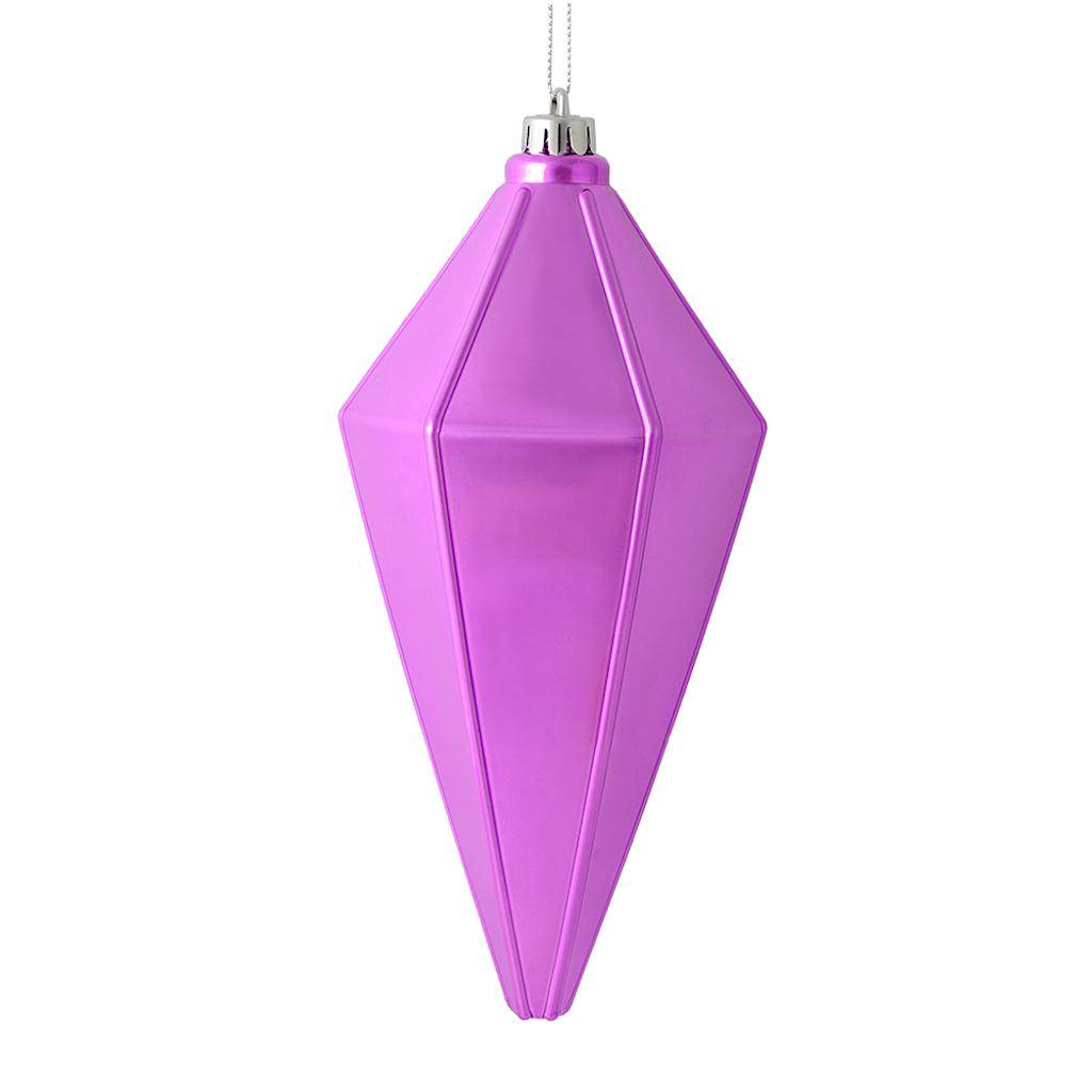 7" Orchid Shiny Lantern Ornament (4 pack) 1