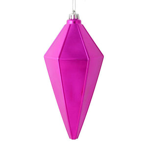7" Fuchsia Shiny Lantern Ornament (4 pack) 1