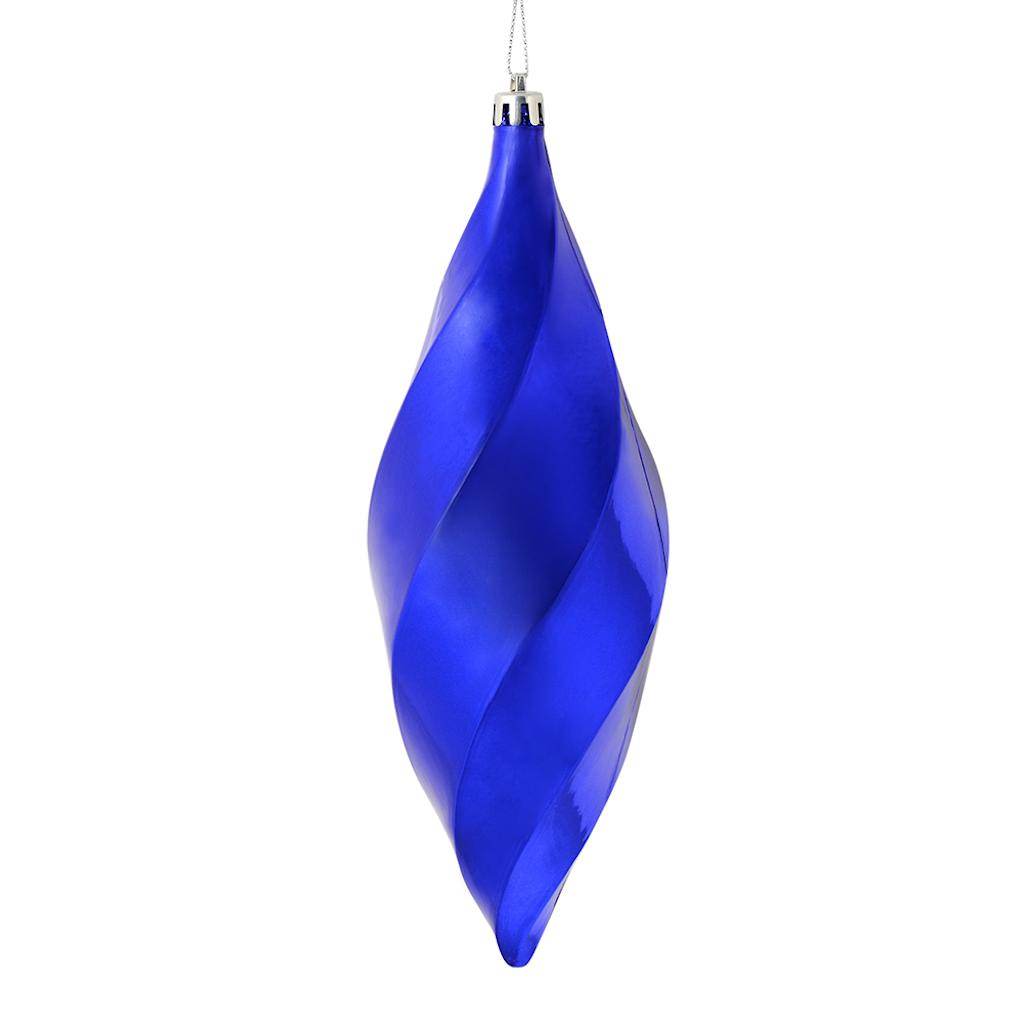 8" Purple Shiny Swirl Finial Ornament (6 pack) 1