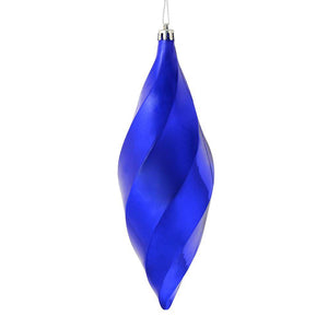 8" Purple Shiny Swirl Finial Ornament (6 pack) 1