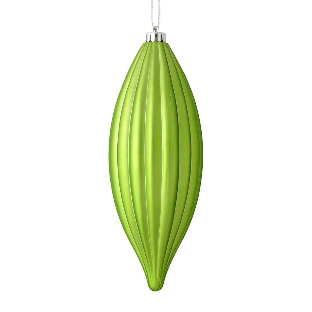 8" Celadon Matte Line Finial Ornament (4 pack) 1