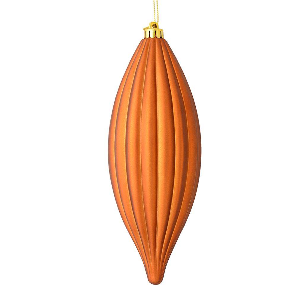 8" Copper Matte Line Finial Ornament (4 pack) 1