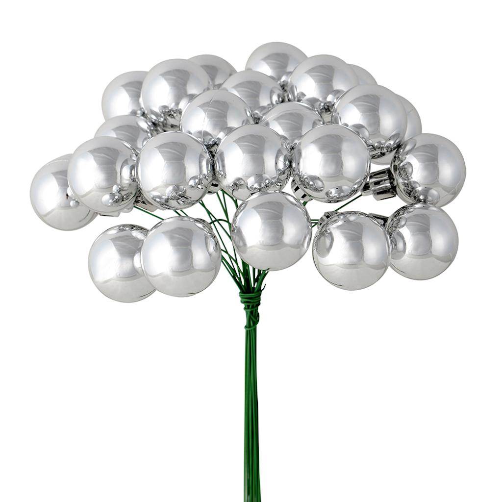 6" Silver Shiny Ball Pick (2 pack) 1