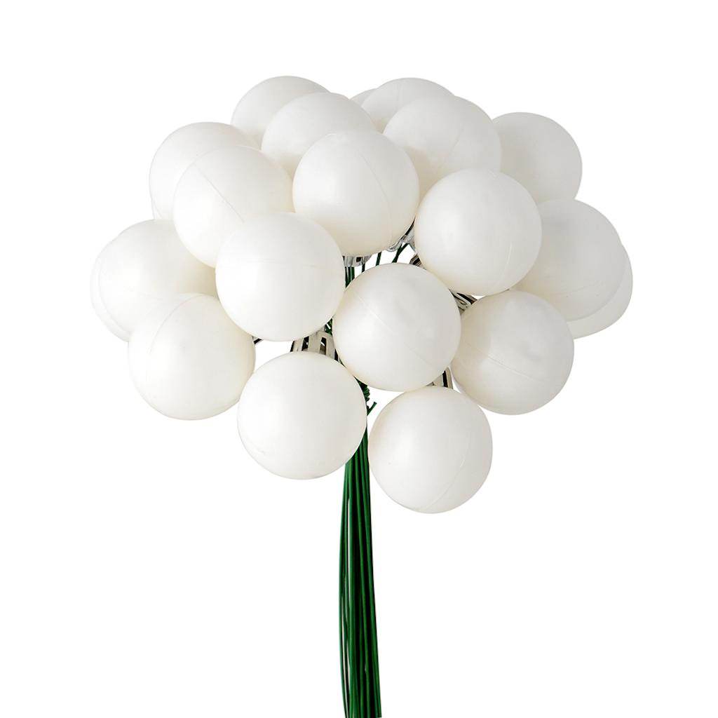 6" White Shiny Ball Pick (2 pack) 1