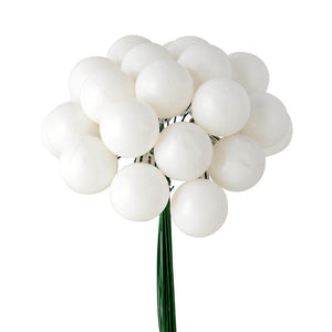 6" White Shiny Ball Pick (2 pack) 1