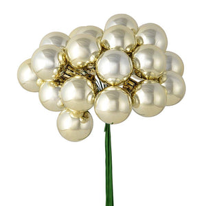 6" Champagne Shiny Ball Pick (2 pack) 1
