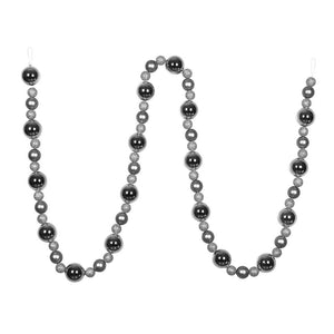 9' Silver Assorted Ball Garland 1