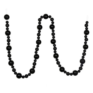 9' Black Assorted Ball Garland 1