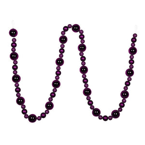 9' Plum Assorted Ball Garland 1