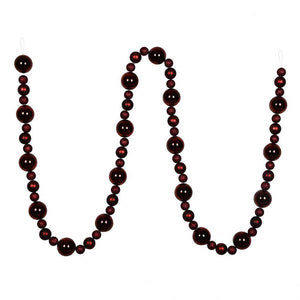 9' Burgundy Assorted Ball Garland 1