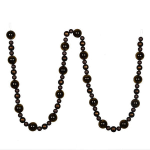 9' Chocolate Assorted Ball Garland 1
