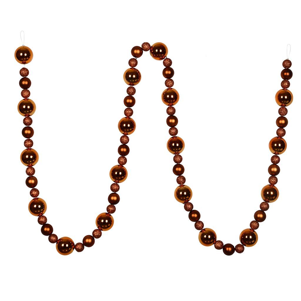 9' Copper Assorted Ball Garland 1