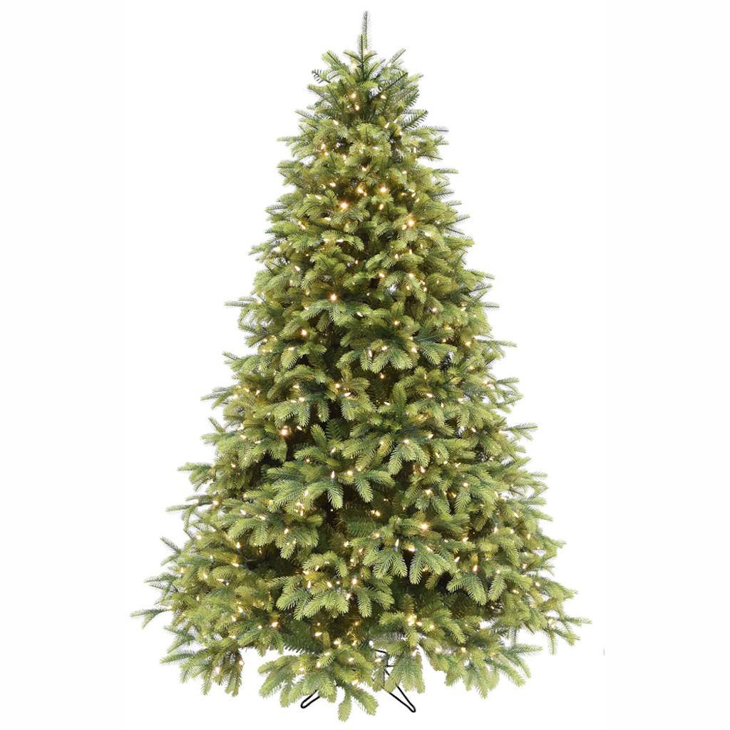 6.5' x 54" Artificial Deluxe Balsam Fir 700 Clear Miniature Lights 1