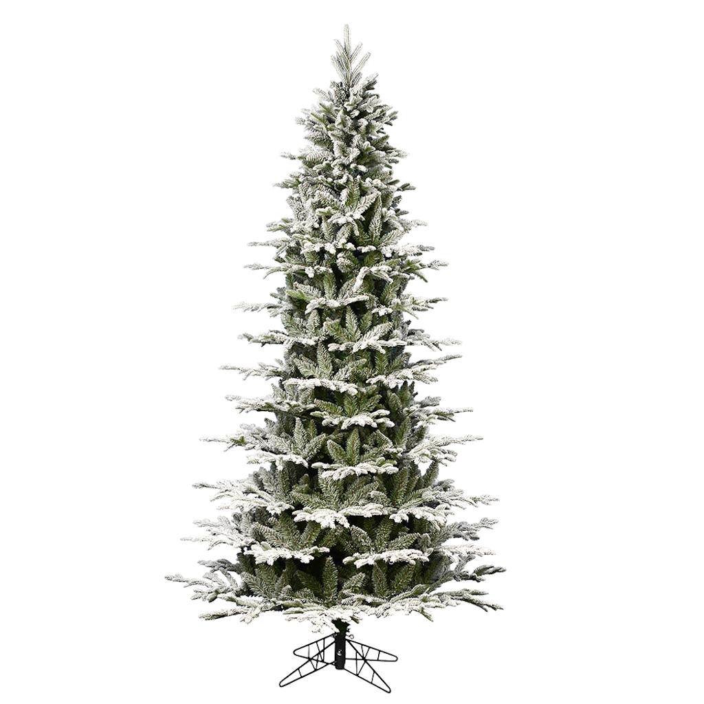 5.5' x 38" Artificial Flocked Kamas Slim Fraiser Fir 1