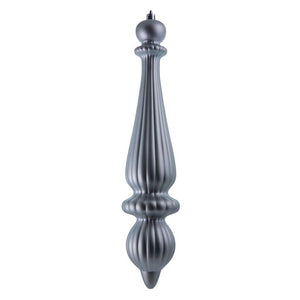 14" Limestone Matte Finial Drop Ornament 1