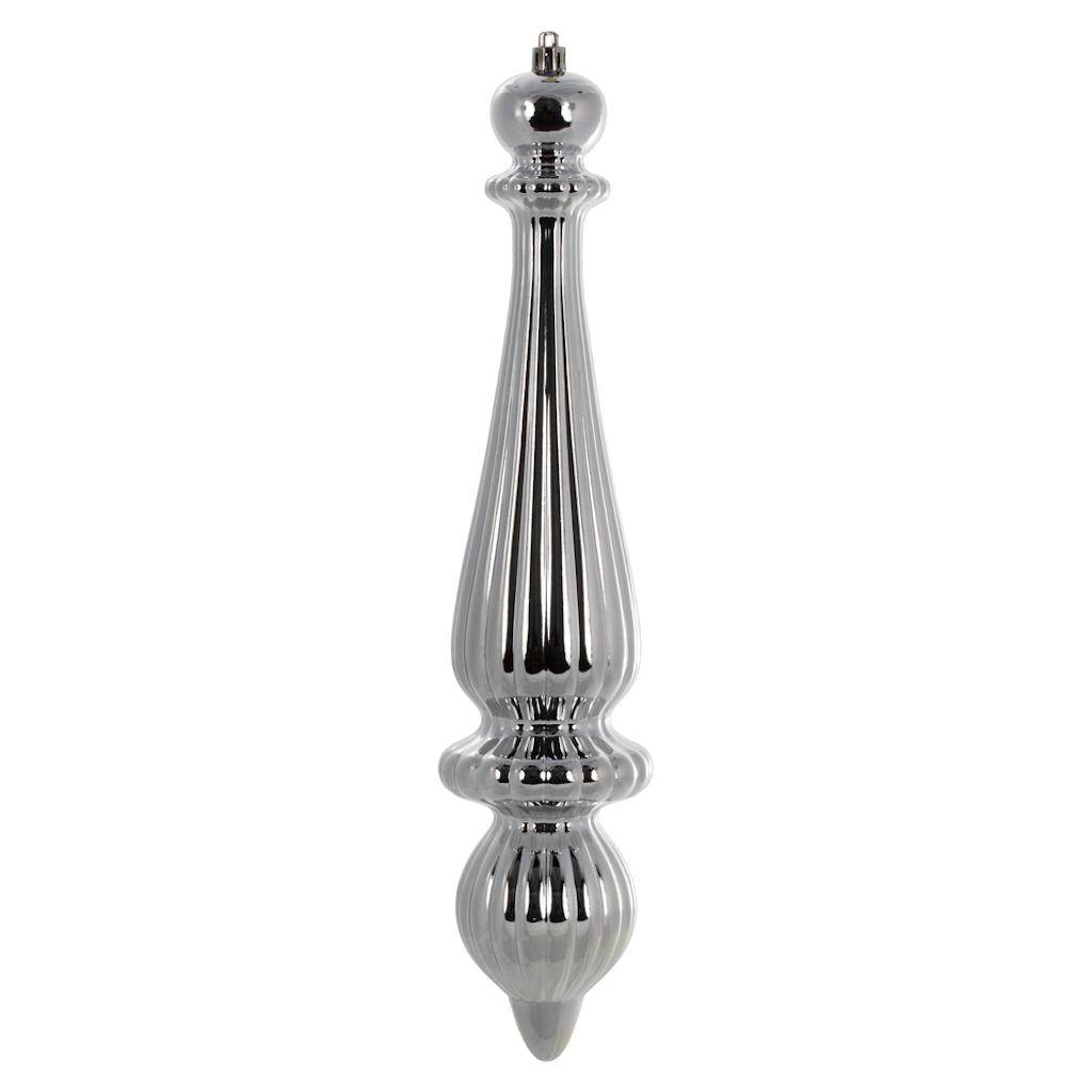 14" Limestone Shiny Finial Drop Ornament 1