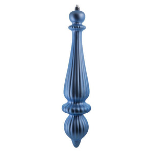 14" Periwinkle Matte Finial Drop Ornament 1